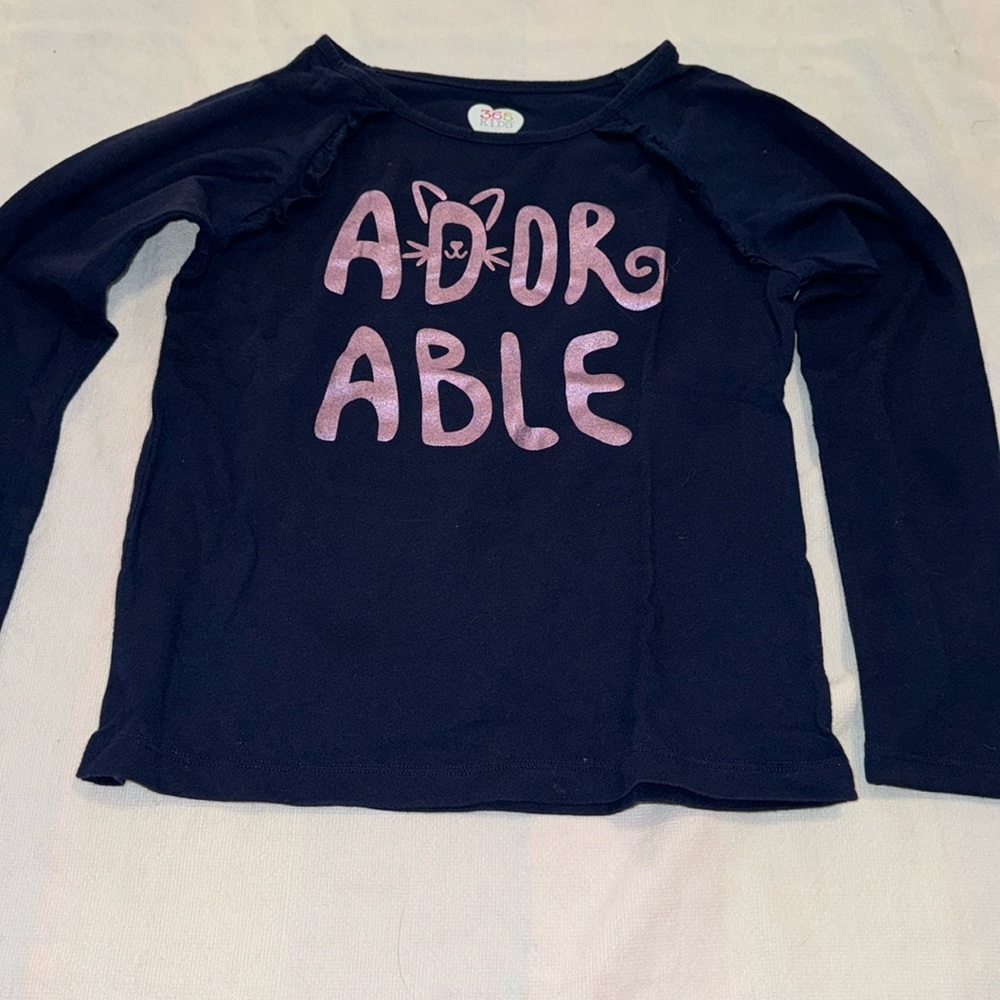 Girls long-sleeved fashion T-shirt
